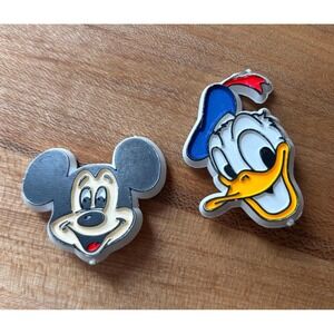 Vintage Mickey Mouse & Donald Duck Walt Disney Disneyland pins Disneyana